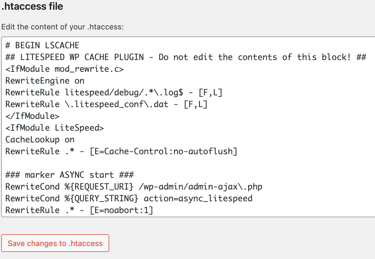 Yoast SEO .htaccess file editor for managing redirects and server configuration settings